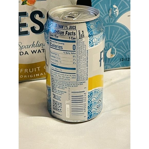 Fresca Sparkling Soda Pop New Sealed Factory Error 1/2 Empty Full Pop Can RARE - Picture 5 of 10